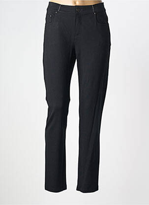 Pantalon slim stretch taille normale noir ANNA MONTANA femme