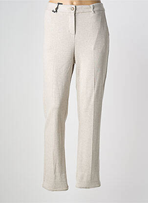 Pantalon slim beige ANNA MONTANA femme