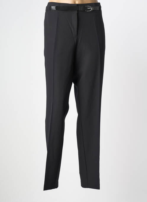 Pantalon chino taille à pinces taille normale noir GUY DUBOUIS femme
