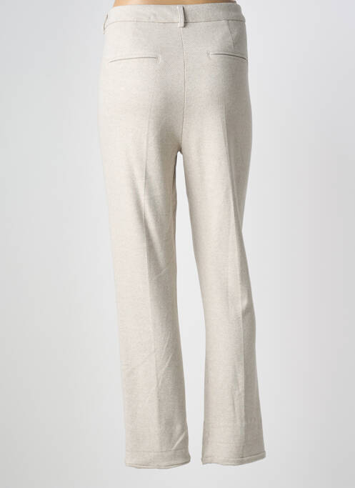 Pantalon slim beige ANNA MONTANA femme