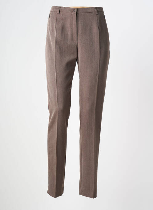 Pantalon slim marron GUY DUBOUIS femme