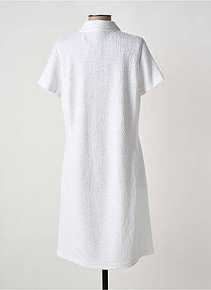 Robe mi-longue manches courtes manches courtes blanc TUZZI femme
