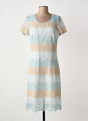 Robe mi-longue manches courtes manches courtes gris GREGORY PAT femme