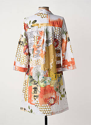 Robe courte manches 3/4 manches 3/4 gris DOLCEZZA femme
