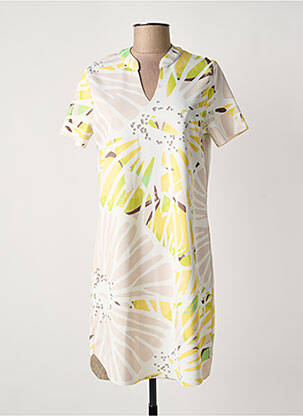 Robe courte manches longues manches longues beige TUZZI femme