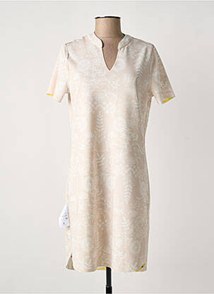 Robe courte manches longues manches longues beige TUZZI femme