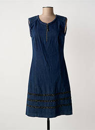 Robe mi-longue sans manche sans manche bleu ANANKE femme