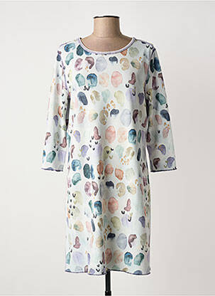 Robe courte manches longues manches longues violet CAPUCCINO femme