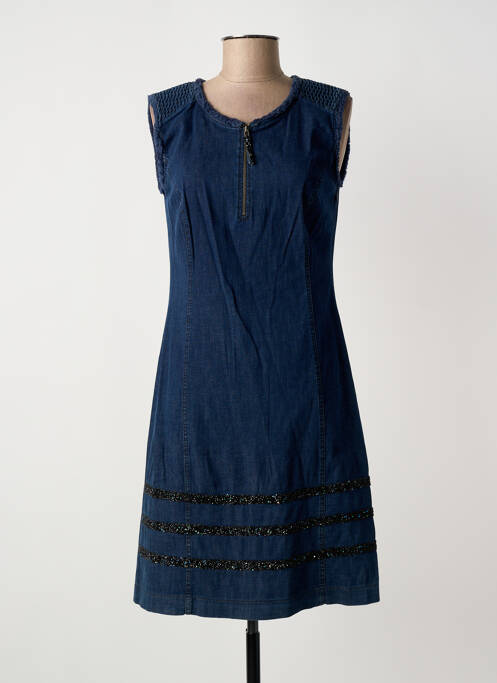 Robe mi-longue bleu ANANKE femme