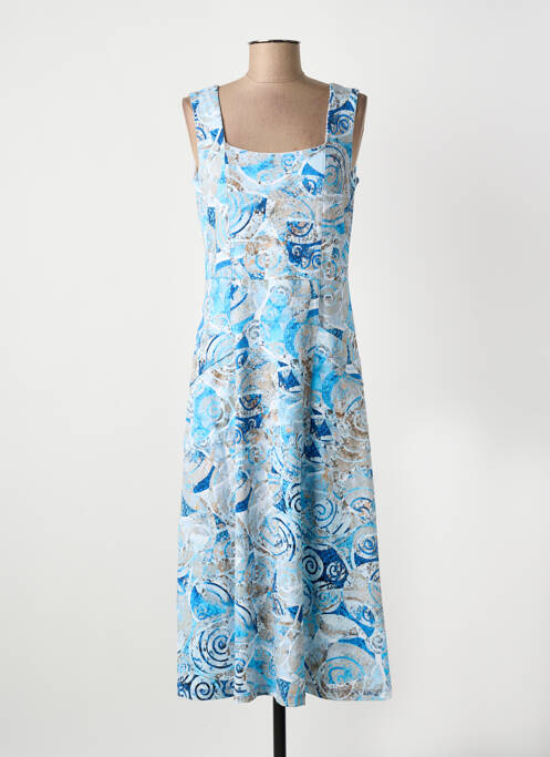 Robe mi-longue bleu DOLCEZZA femme