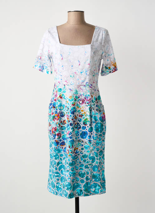 Robe mi-longue bleu DOLCEZZA femme