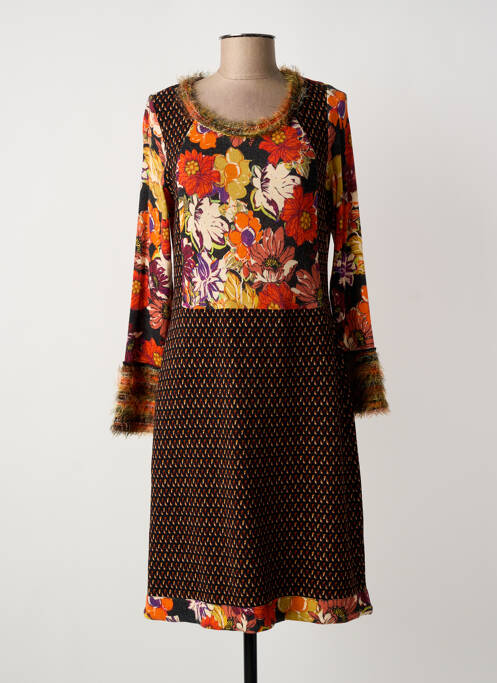 Robe mi-longue noir OLIVIER PHILIPS femme