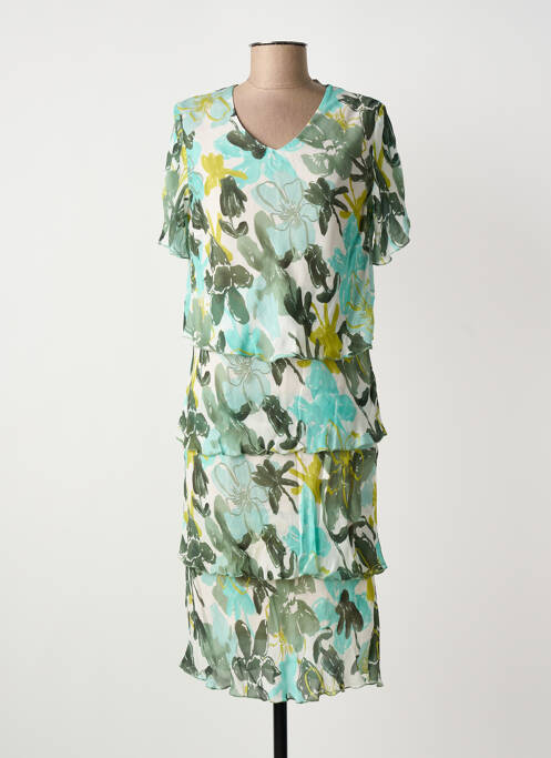 Robe mi-longue vert FRANK WALDER femme