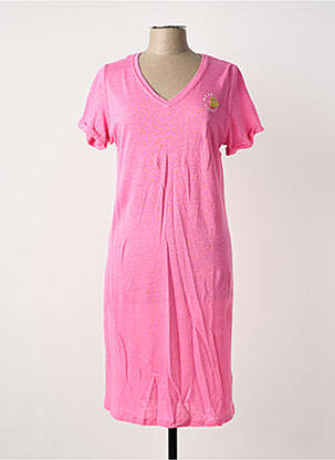 Robe mi-longue manches courtes manches courtes rose MPC (MA PETITE CAPSULE) femme