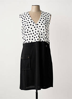 Robe mi-longue sans manche sans manche noir ANANKE femme
