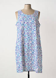 Robe mi-longue imprimé fantaisie sans manche bleu ESPRIT DE LA MER femme