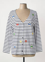 Veste casual coupe cintrée bleu ANANKE femme