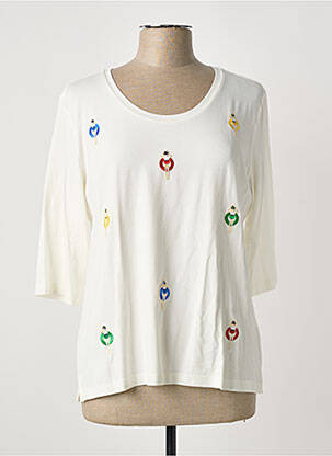 T-shirt manches 3/4 manches 3/4 beige ANANKE femme