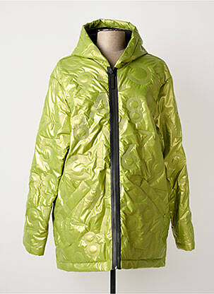 Doudoune poches a capuche vert AN II VITO femme
