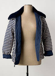 Doudoune poches sans capuche bleu REVER MILE femme