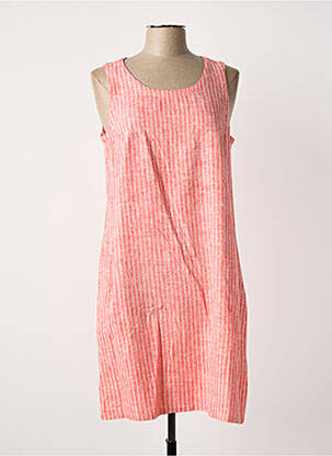 Robe mi-longue orange ESPRIT DE LA MER femme