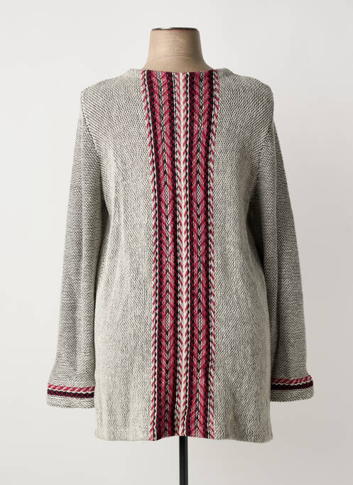 Gilet manches longues gris TONI femme