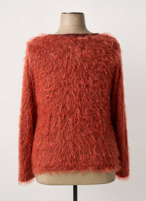 Gilet manches longues orange FRANK WALDER femme