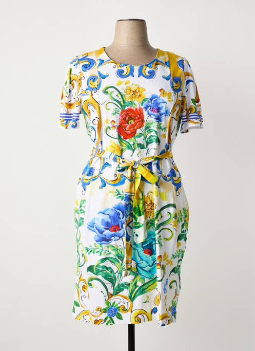 Robe mi-longue bleu DOLCEZZA femme