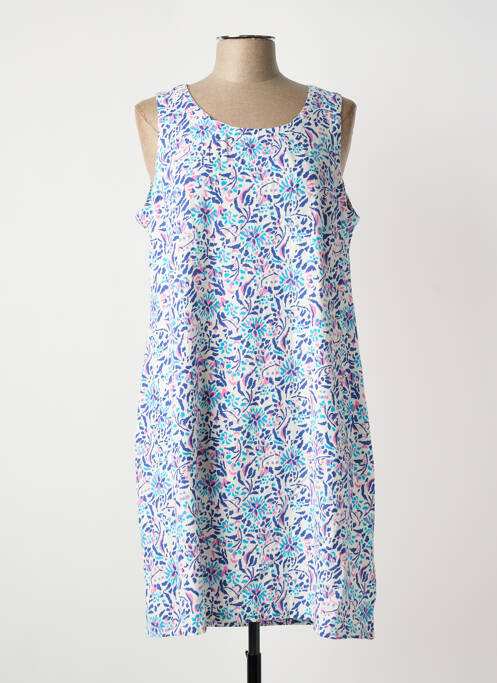 Robe mi-longue bleu ESPRIT DE LA MER femme