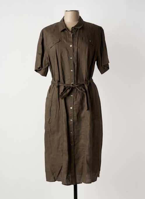 Robe mi-longue marron BARBARA LEBEK femme