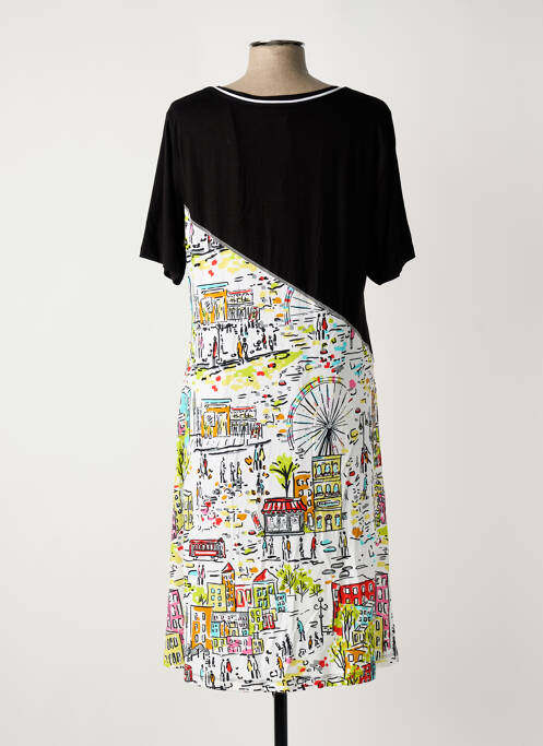 Robe mi-longue noir DOLCEZZA femme