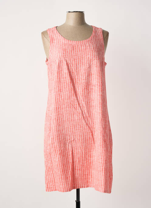 Robe mi-longue orange ESPRIT DE LA MER femme