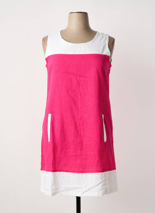 Robe mi-longue rose ESPRIT DE LA MER femme