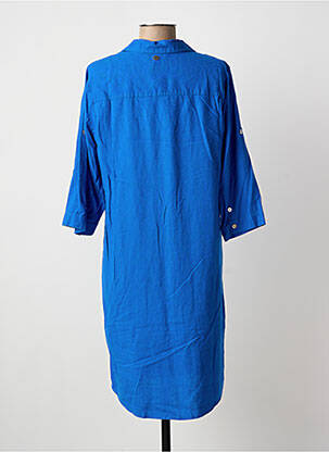 Robe mi-longue manches longues manches longues bleu ESPRIT DE LA MER femme
