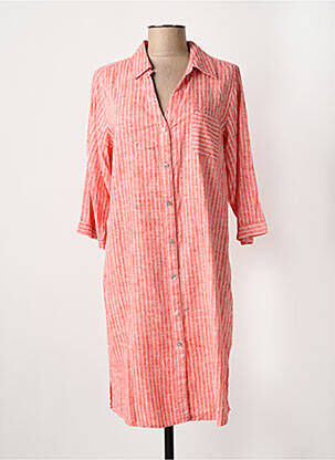 Robe mi-longue rose ESPRIT DE LA MER femme