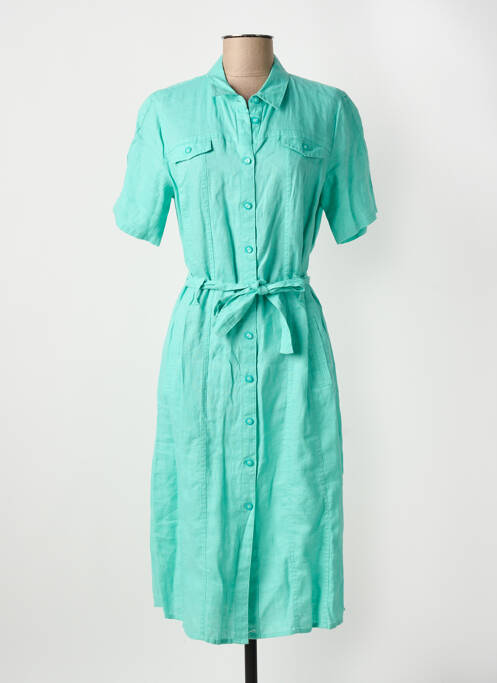 Robe mi-longue bleu BARBARA LEBEK femme