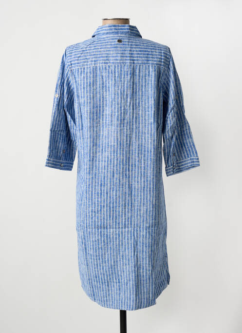 Robe mi-longue bleu ESPRIT DE LA MER femme