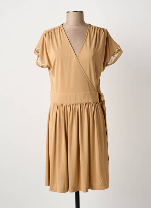 Robe mi-longue marron ANANKE femme