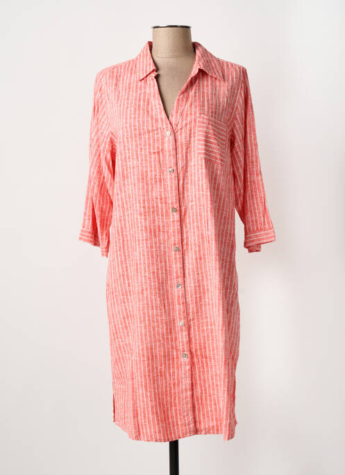 Robe mi-longue rose ESPRIT DE LA MER femme