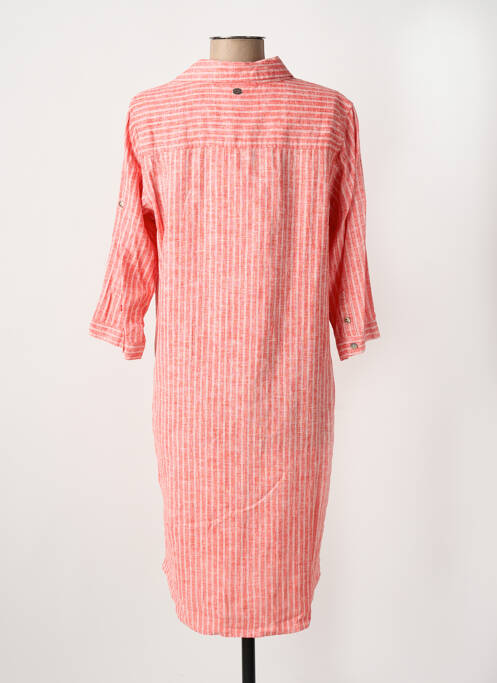 Robe mi-longue rose ESPRIT DE LA MER femme