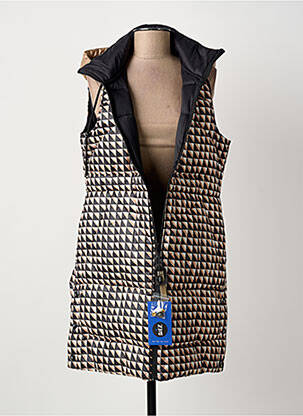 Doudoune poches a capuche noir ZIA BRAND femme