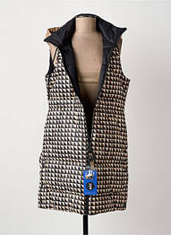 Doudoune poches a capuche noir ZIA BRAND femme
