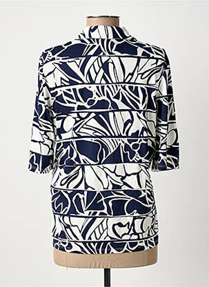 Polo stretch manches courtes bleu BARBARA LEBEK femme