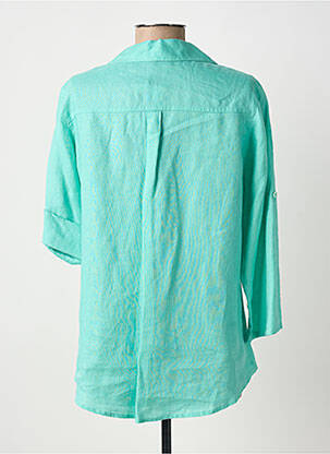Chemisier coupe cintrée manches 3/4 bleu BARBARA LEBEK femme