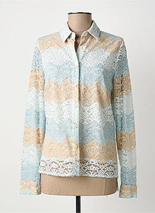 Chemisier coupe cintrée manches longues gris GREGORY PAT femme