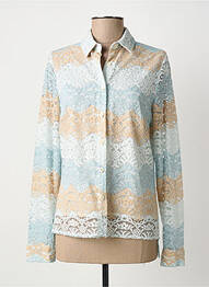 Chemisier coupe cintrée manches longues gris GREGORY PAT femme