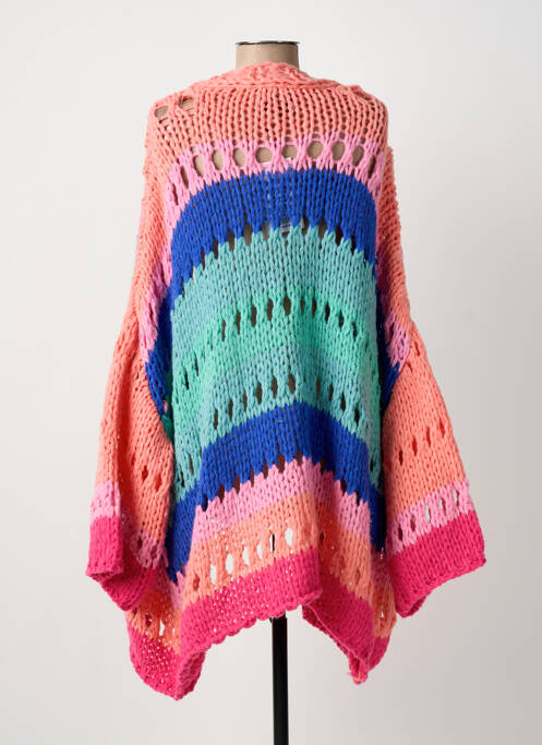 Gilet manches longues rose GOLD&SILVER PARIS femme