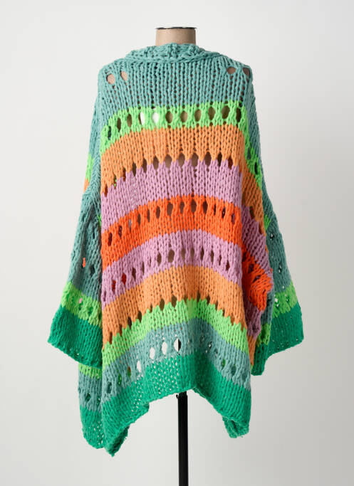 Gilet manches longues vert GOLD&SILVER PARIS femme