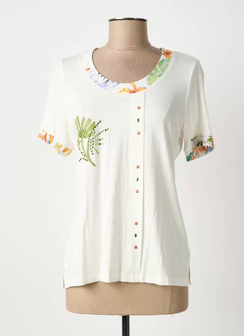 T-shirt beige GUY DUBOUIS femme