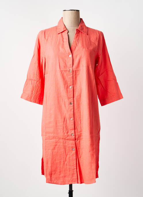 Robe mi-longue orange ESPRIT DE LA MER femme